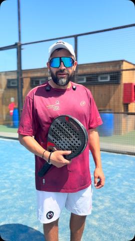 Entrenamiento de pádel con Claudio Arias