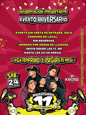 Aniversio Creabeatbox con Kross y más