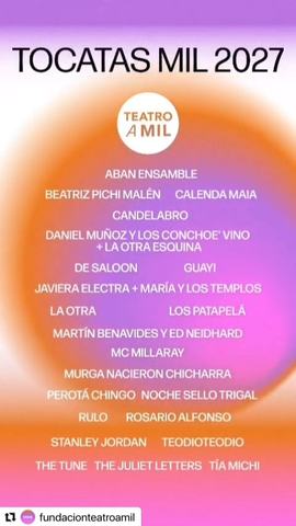 Tocatas Mil 2027 - Teatro a Mil