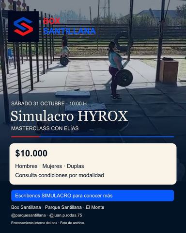 Simulacro HYROX + Masterclass con Elías