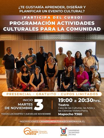 Curso Programación Actividades Culturales