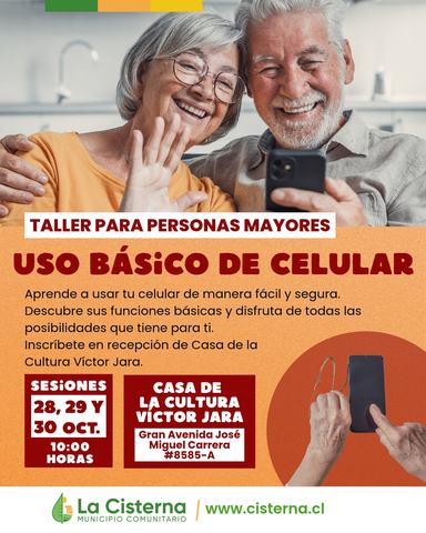 Taller Uso Básico Celular Personas Mayores