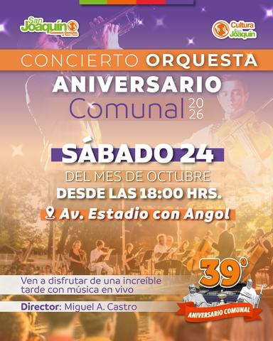 Concierto Orquesta Aniversario Comunal San Joaquín