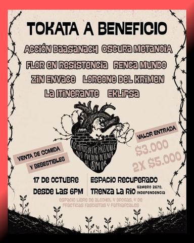 Tokata a Beneficio: La Itinerante y más