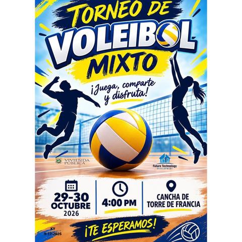 Torneo de Voleibol Mixto Torre de Francia