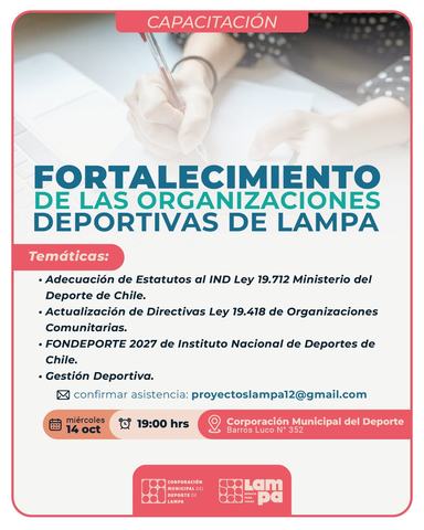 Capacitación Organizaciones Deportivas