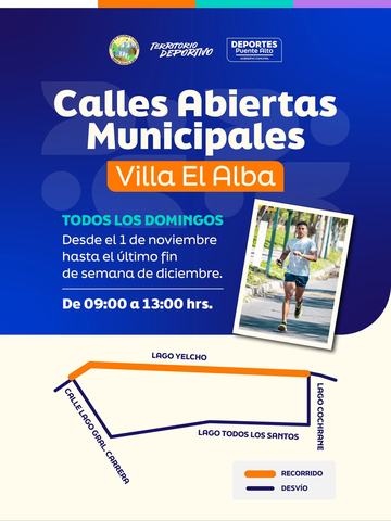 Calles Abiertas Municipales Villa El Alba