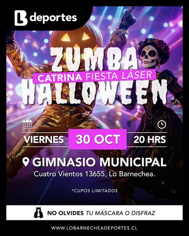 Zumba Catrina Fiesta Láser Halloween