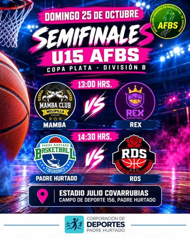 Semifinales Copa Plata AFBS U15 División B