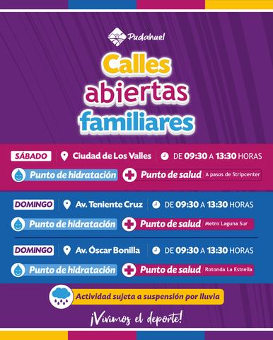Calles Abiertas Familiares - Av. Teniente Cruz