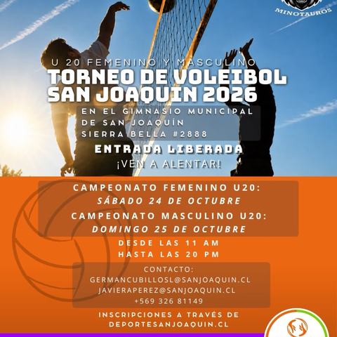 Torneo de Voleibol San Joaquín 2026
