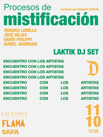 Meeting with artists Procesos de Mistificación