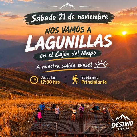 Sunset in Lagunillas, Cajón del Maipo