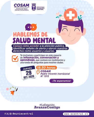 Charla Salud Mental COSAM Estación Central