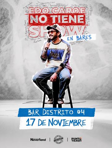 Edo Caroe: No tiene show en bares
