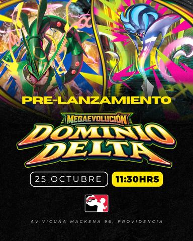 Pre-lanzamiento Megaevolución Dominio Delta