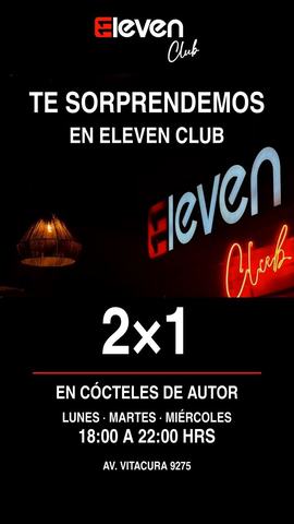Happy Hour 2x1 Cócteles
