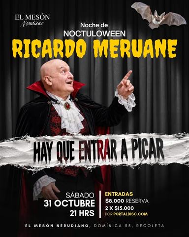 Noche de Noctuloween con Ricardo Meruane