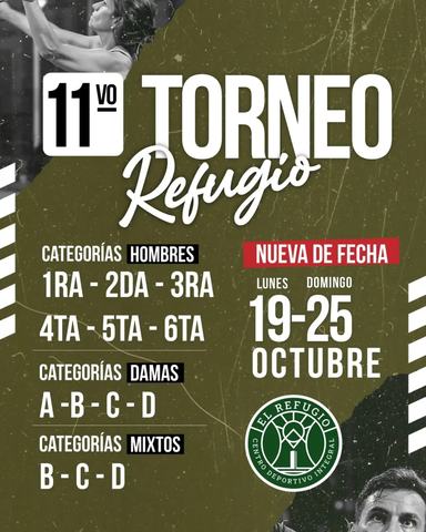 11° Torneo Refugio Pádel