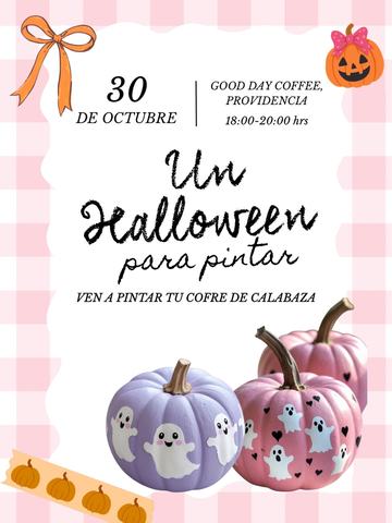 Junta Halloween para Pintar Cofre Calabaza
