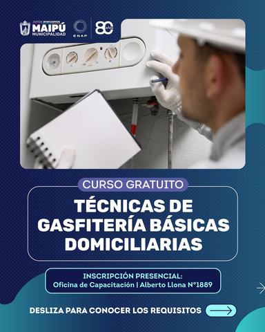 Curso de Gasfitería Básica Domiciliaria
