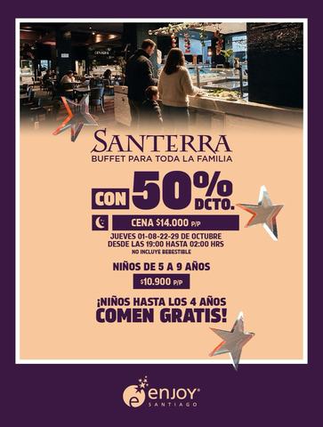 Buffet Santerra Enjoy Santiago