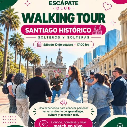Walking Tour Santiago Histórico para solteros