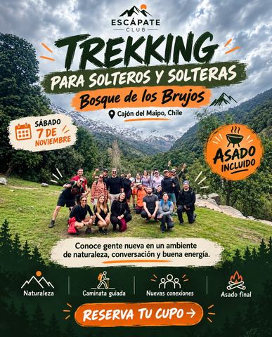 Trekking Solteros + Asado Escápate Club