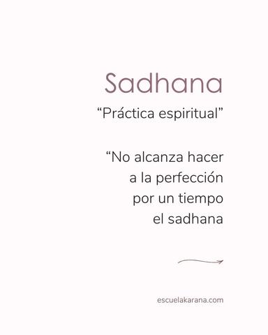 Práctica de Sadhana