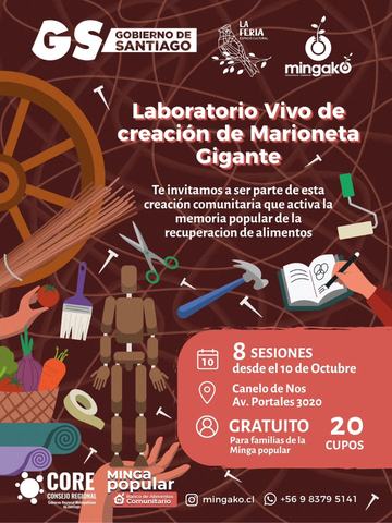 Laboratorio Vivo de creación de Marioneta Gigante