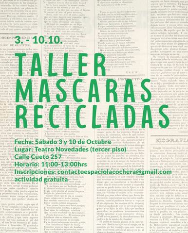 Taller de Máscaras Recicladas