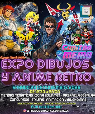 Expo Dibujos y Anime Retro con Capitán Memo
