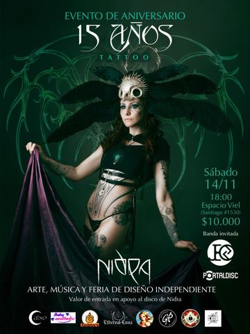Celebración 15 años tatuaje + Feria + Show Nidra