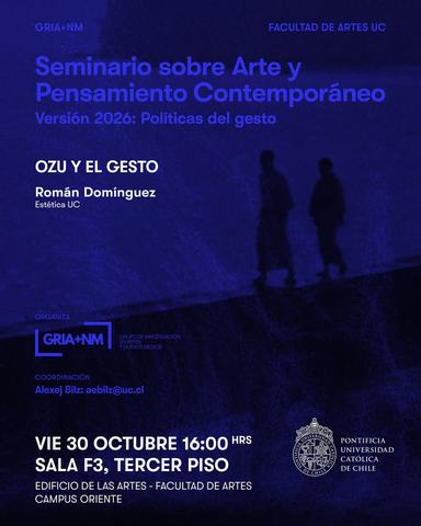 Seminario Arte y Pensamiento Contemporáneo: Ozu y el gesto