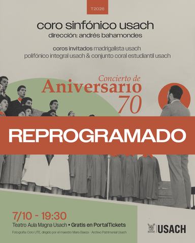 Concierto Aniversario 70 Coro Sinfónico Usach