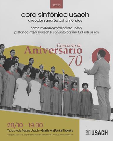 Concierto Aniversario Coro Sinfónico Usach