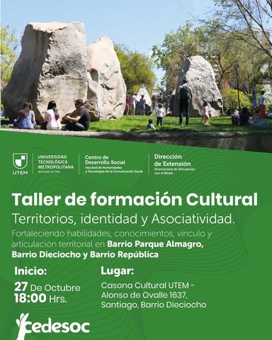 Taller de Formación Cultural: Territorios e Identidad