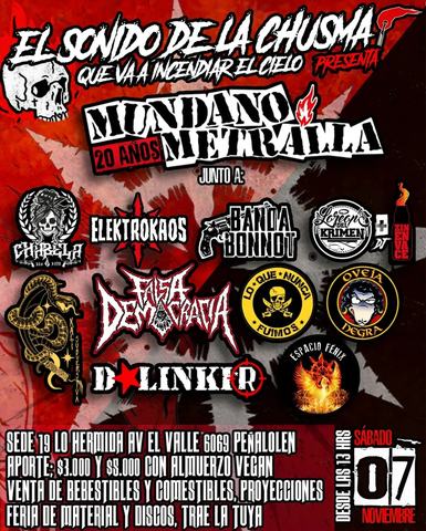 Mundano Metralla 20 años