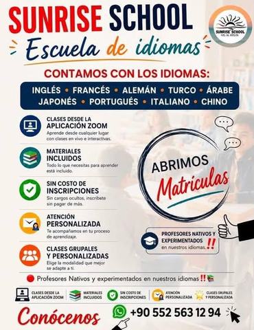 Clases de Idiomas Sunrise School