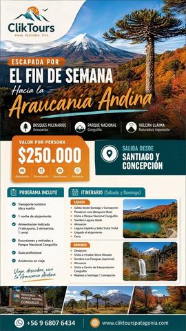 Tour Fin de Semana Araucanía Andina