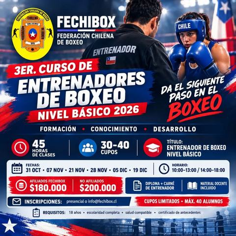 Curso Entrenadores Boxeo Nivel Básico