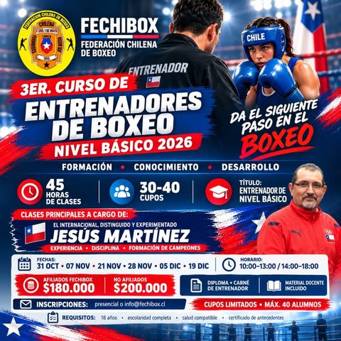 Curso Entrenadores Boxeo Nivel Básico