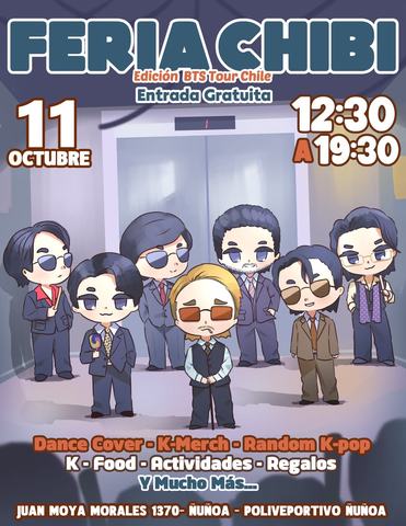 Feria Chibi Edición BTS Tour Chile