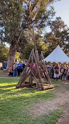 Festival Medieval Chile: Lanzamiento Trabuquete
