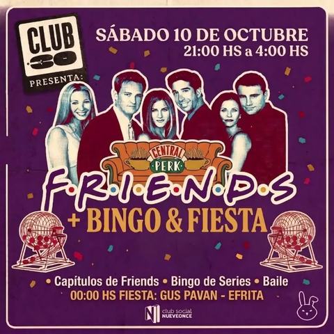 Central Perk: Friends, Bingo y Fiesta
