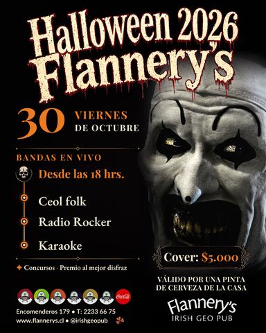 Halloween at Flannery's: Hologramas and Coldplay Tribute