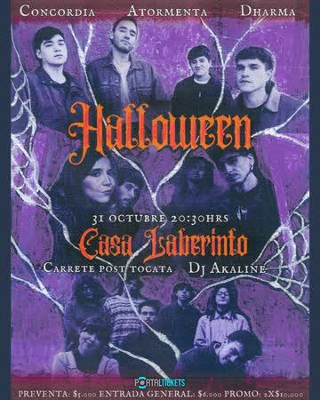 Haloween en Casa Laberinto: Dharma + Concordia + Atormenta
