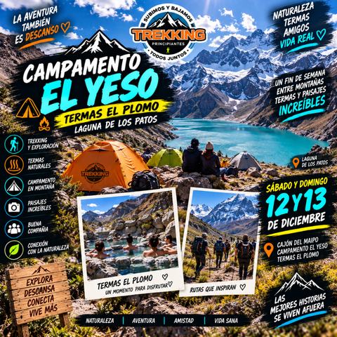 Termas El Plomo + Laguna Los Patos