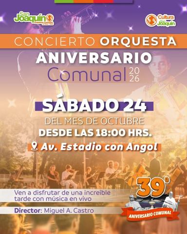 Concierto Orquesta de Aniversario Comunal 2026