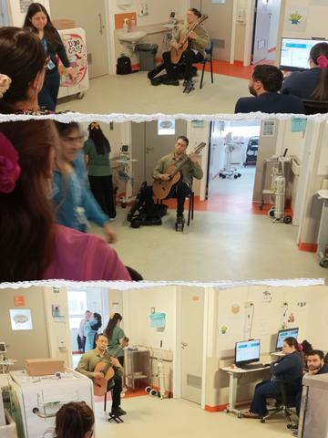 Acompañamiento musical en hospital